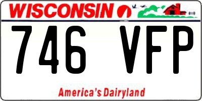 WI license plate 746VFP