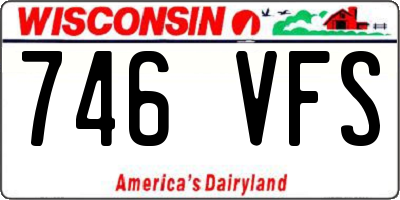 WI license plate 746VFS