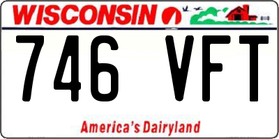 WI license plate 746VFT