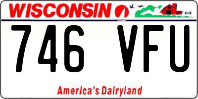 WI license plate 746VFU