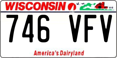 WI license plate 746VFV