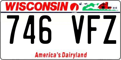 WI license plate 746VFZ