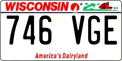 WI license plate 746VGE