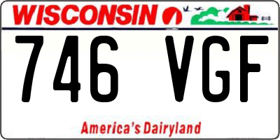 WI license plate 746VGF