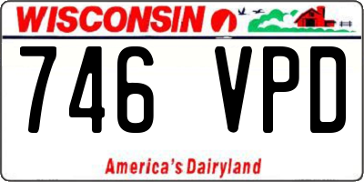 WI license plate 746VPD