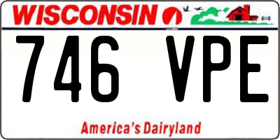 WI license plate 746VPE