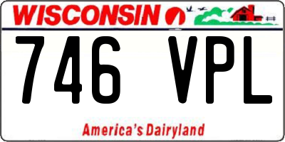 WI license plate 746VPL