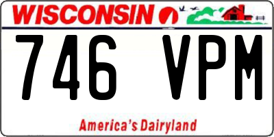 WI license plate 746VPM