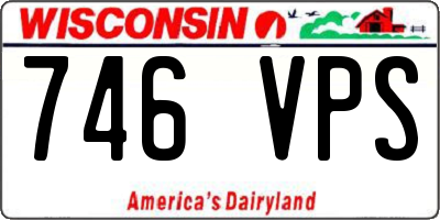 WI license plate 746VPS
