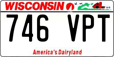 WI license plate 746VPT