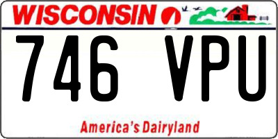 WI license plate 746VPU
