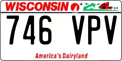 WI license plate 746VPV
