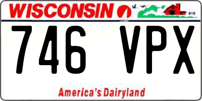 WI license plate 746VPX