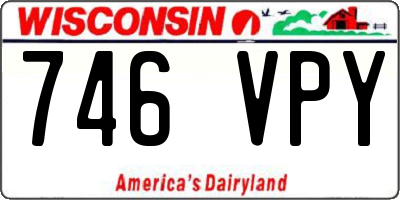 WI license plate 746VPY