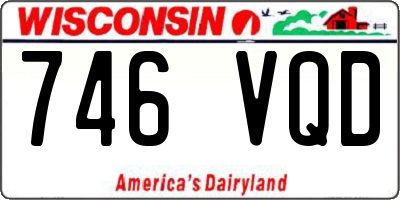 WI license plate 746VQD