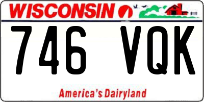 WI license plate 746VQK