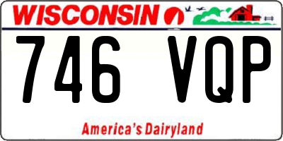 WI license plate 746VQP