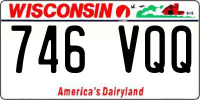WI license plate 746VQQ