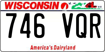 WI license plate 746VQR
