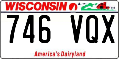 WI license plate 746VQX