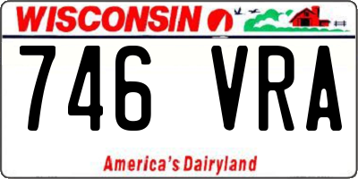 WI license plate 746VRA