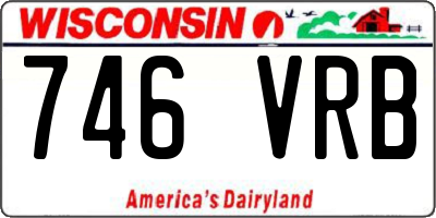 WI license plate 746VRB