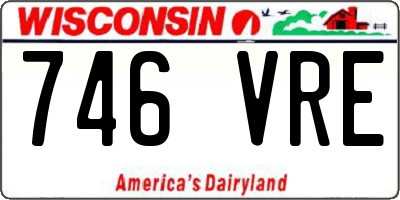 WI license plate 746VRE