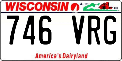 WI license plate 746VRG