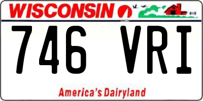 WI license plate 746VRI