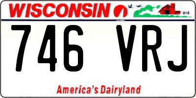 WI license plate 746VRJ