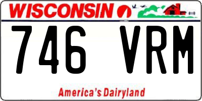 WI license plate 746VRM