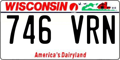 WI license plate 746VRN