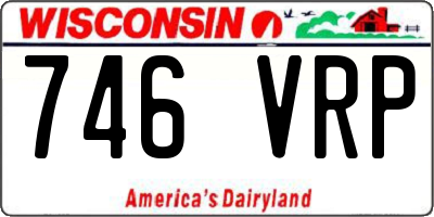 WI license plate 746VRP