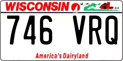 WI license plate 746VRQ