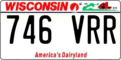 WI license plate 746VRR