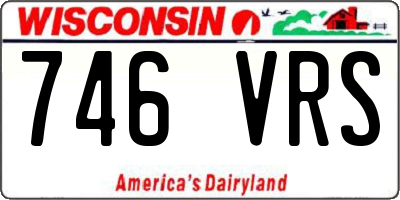 WI license plate 746VRS