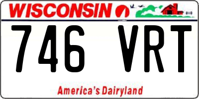 WI license plate 746VRT