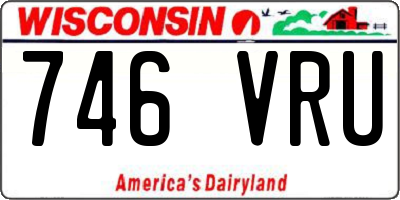 WI license plate 746VRU