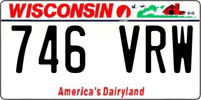 WI license plate 746VRW