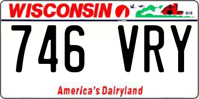 WI license plate 746VRY