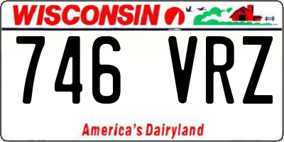 WI license plate 746VRZ