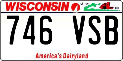 WI license plate 746VSB