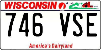 WI license plate 746VSE