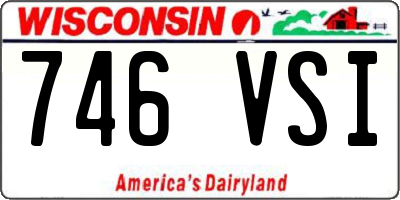 WI license plate 746VSI