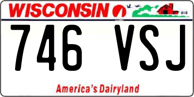 WI license plate 746VSJ