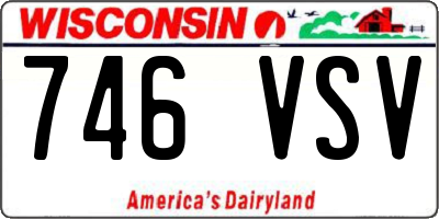 WI license plate 746VSV