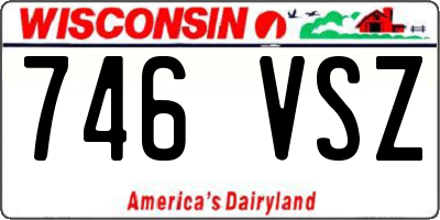 WI license plate 746VSZ