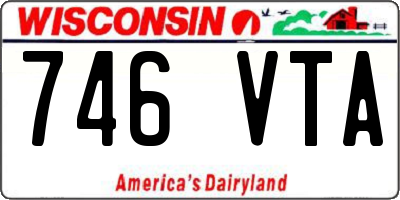 WI license plate 746VTA