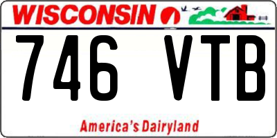 WI license plate 746VTB