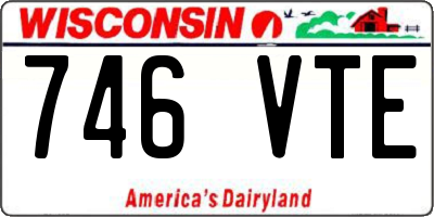 WI license plate 746VTE